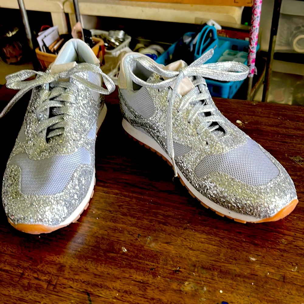 Sparkly tennis shoes size UK 42 US 10
